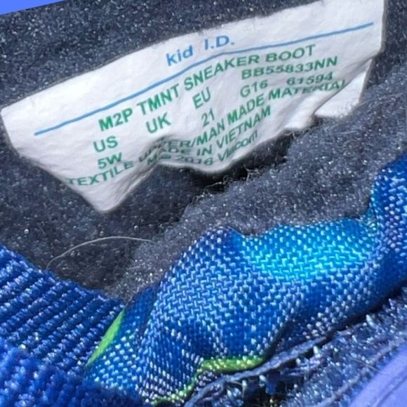 Stride Rite Made2Play TMNT Toddler Infant Sneaker Snow Boot Size 5 W - Picture 5 of 6